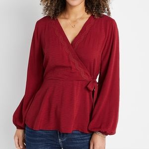 Maurices Wrap Top/ XS